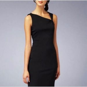 David Meister Sheath Dress Sleeveless Black Size 10 NWT